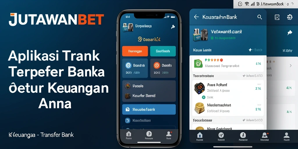 Tampilan antarmuka pengguna aplikasi JUTAWANBET untuk transfer bank.