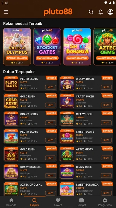 Aplikasi Populer dan Kanal Uji di pluto88 - Temukan yang Terbaik